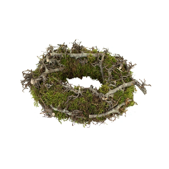 Tannenzweige, Naturkranz Moos Bonsais Larix Naturel, 30 cm