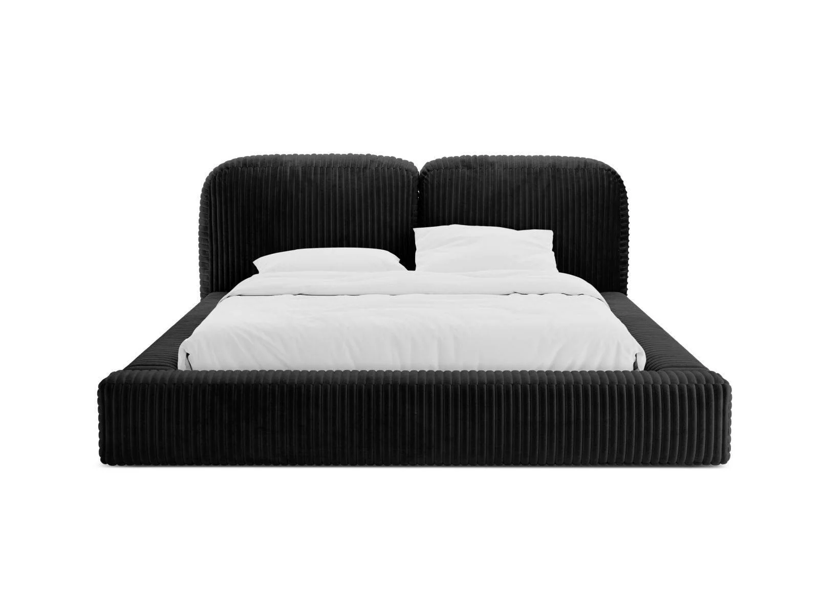 Bedframe Martina ribstof 180 x 200 met opbergruimte