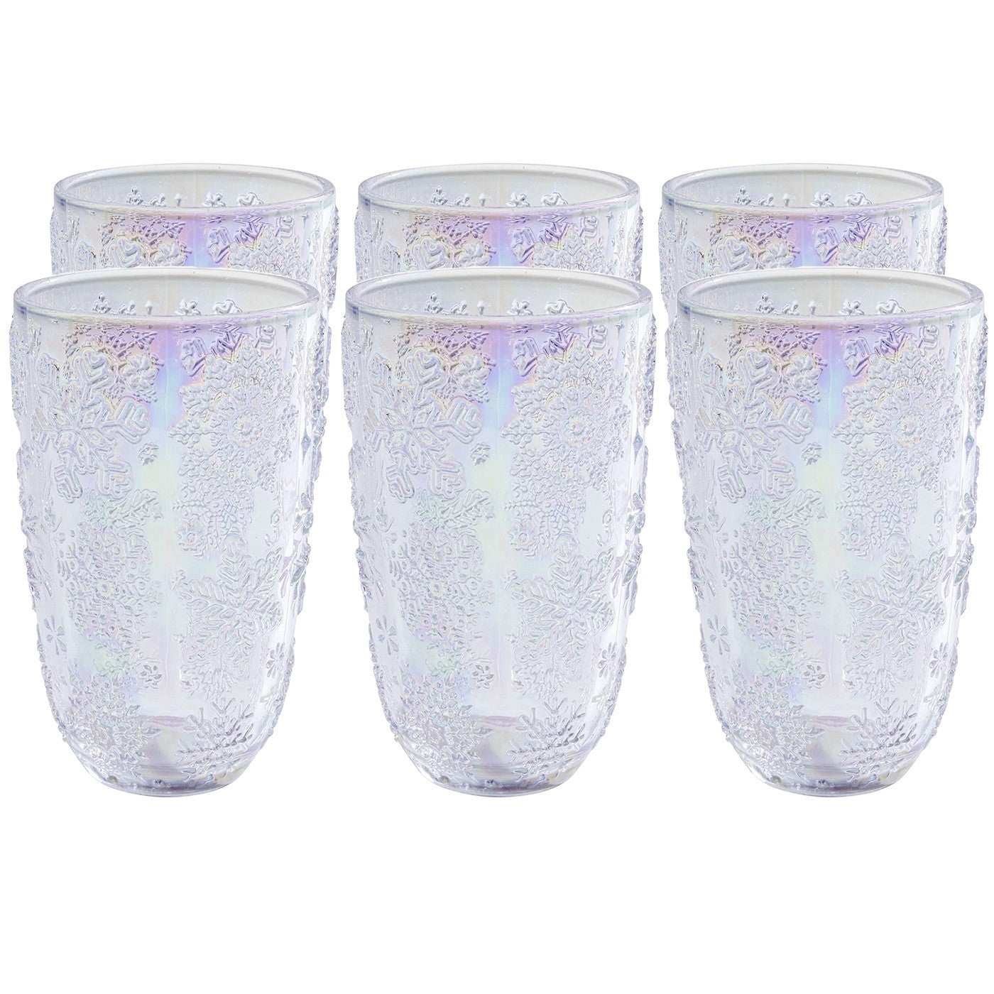 Kare Design Waterglazen Ice Flowers paars (6/set)