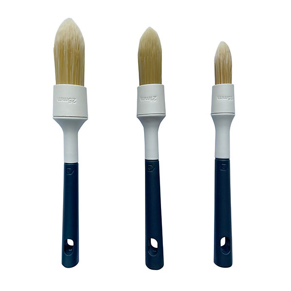 Lot 3 pinceaux à rechampir GoodHome 15mm   21 mm   25mm