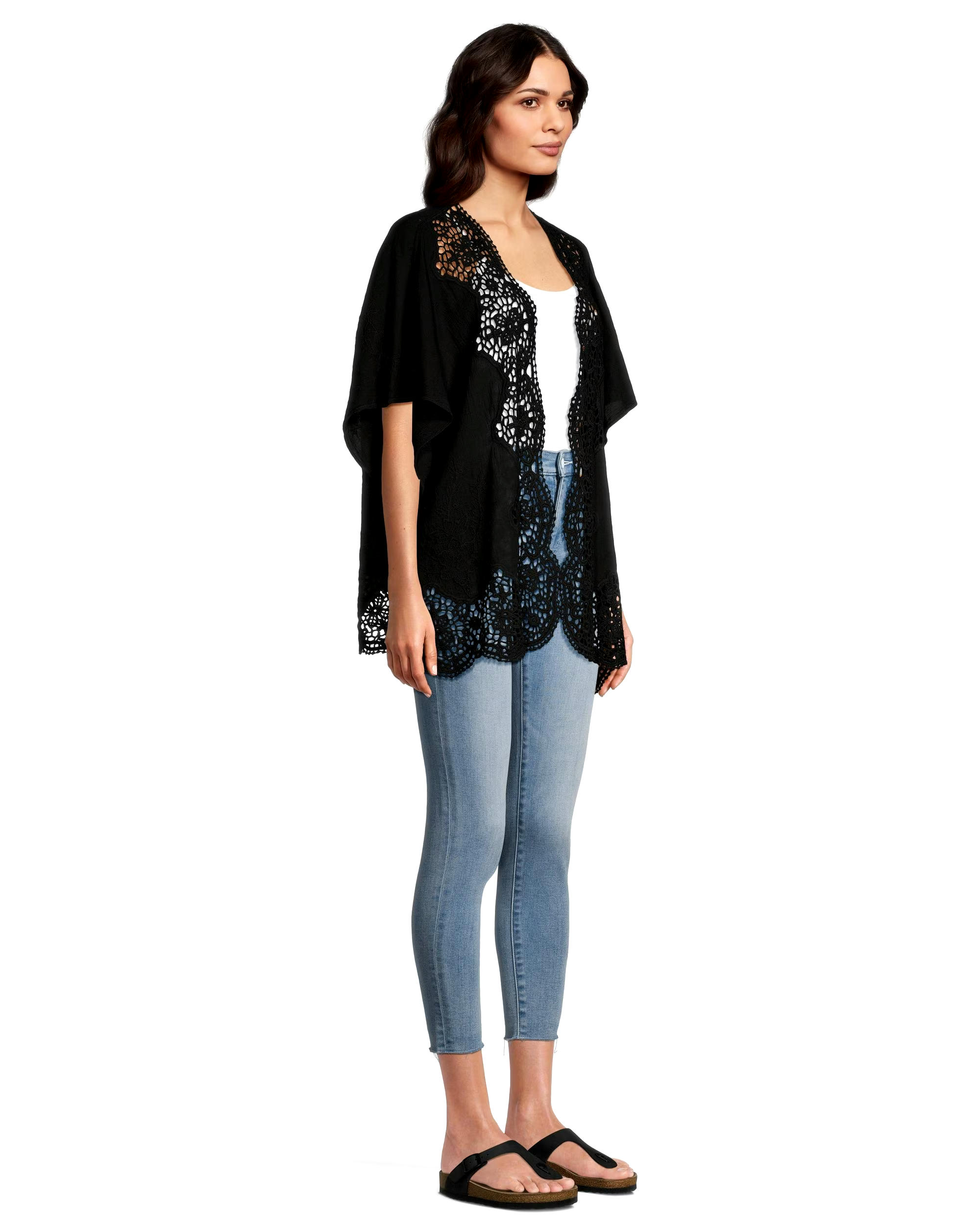 Denver Hayes Women's Lace Edge Ruana