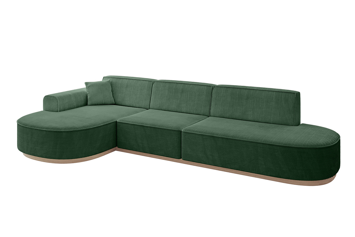 Narożnik lewostronne bez funkcji spania MARI-L2-v1 328x171x83 cm Zielony