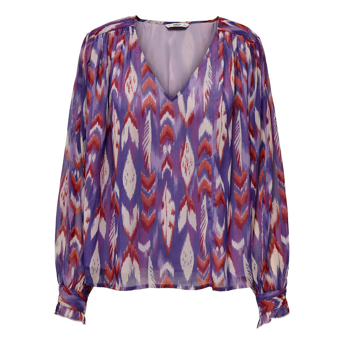 Blouse  fluide imprimée, col V