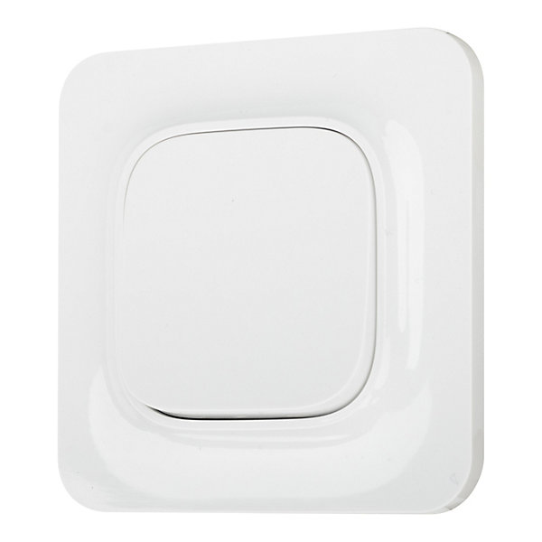 Interrupteur Jacobsen Kennet blanc complet, lot de 5