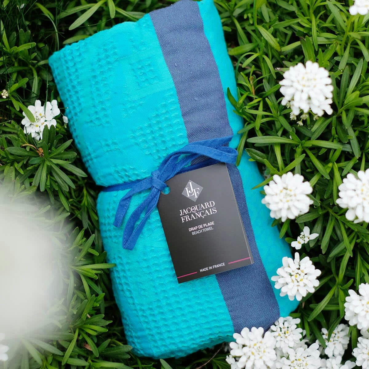 ZELLIGE - Pareo en coton piscine 100 x 200