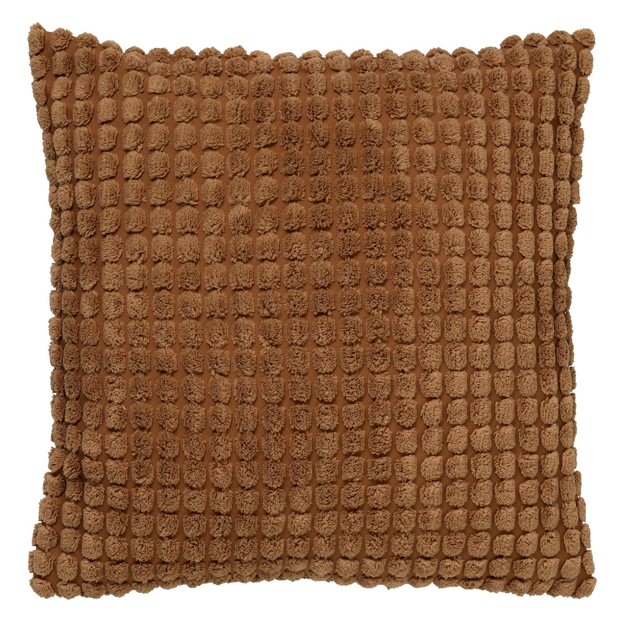 - Housse de coussin marron en velours-45x45 cm uni