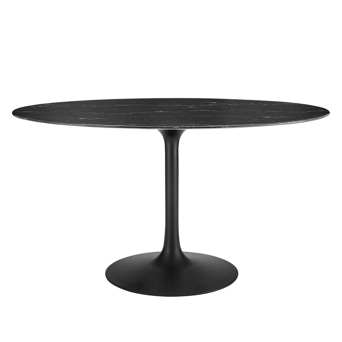 Lippa 54 Artificial Marble Oval Dining Table