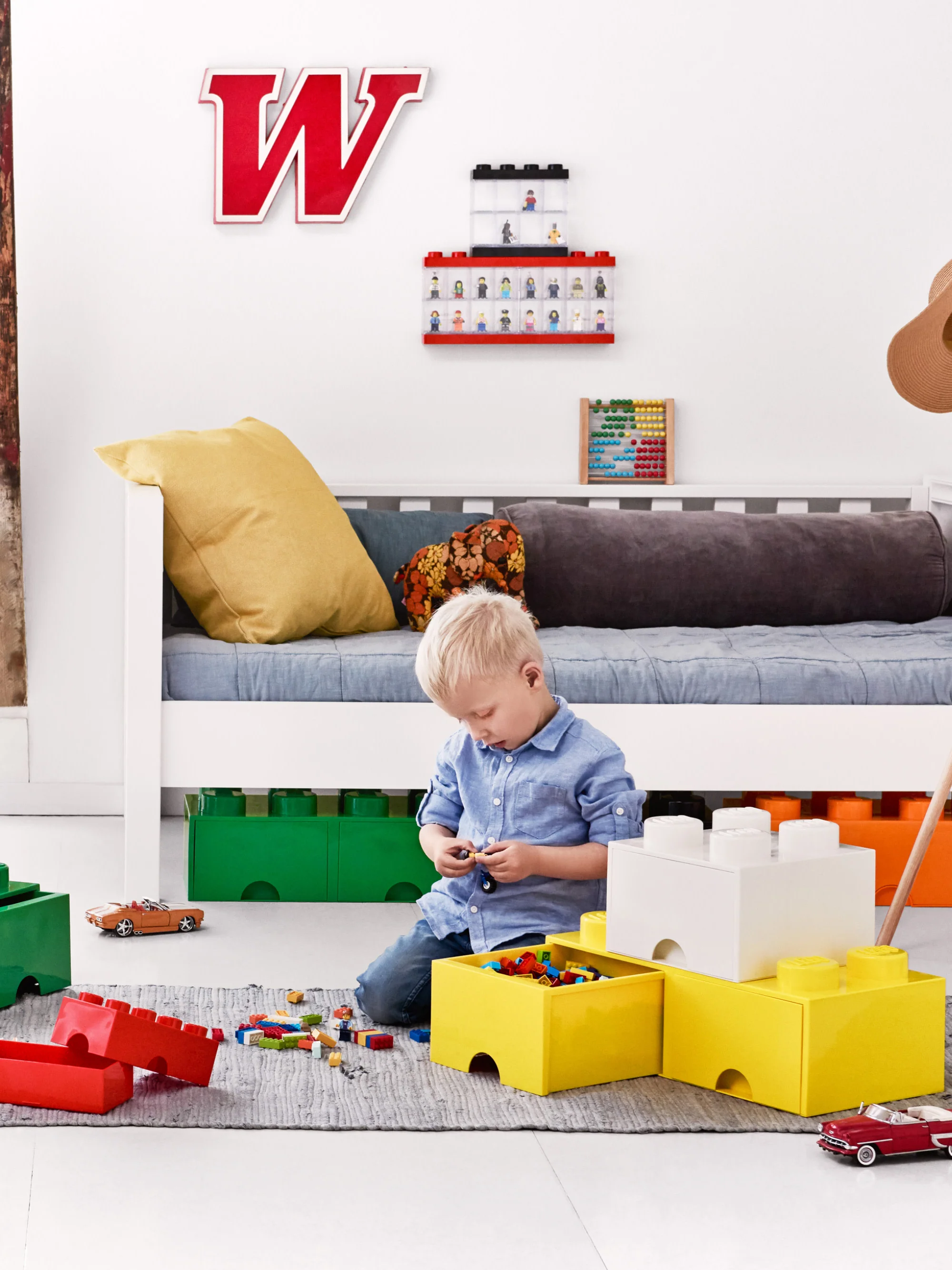 Kinder-LEGO?-Aufbewahrungsschubladen Brick mit 8 Noppen