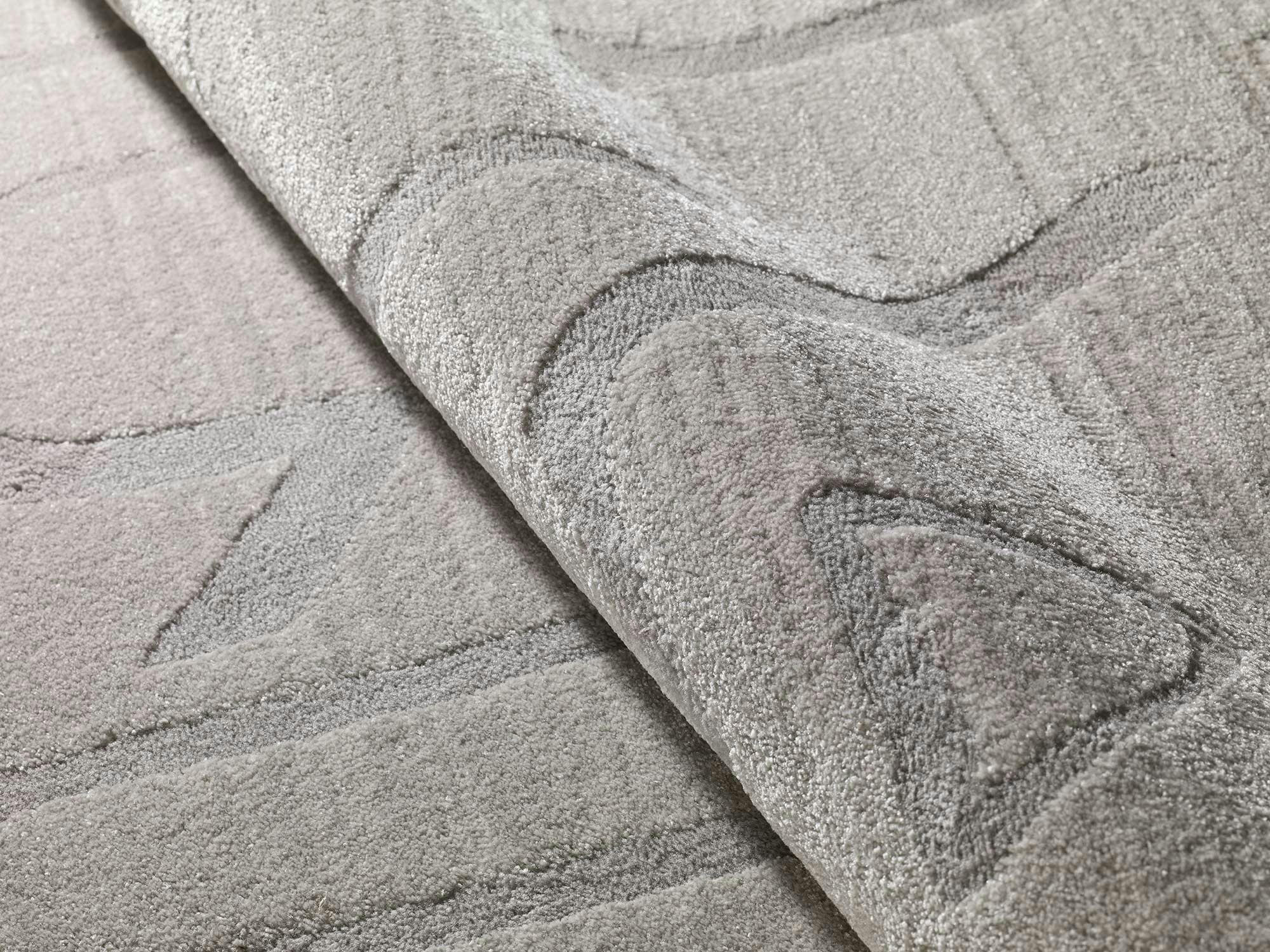 HL-AFRICA - Tapis de style ethnique en relief dans les tons gris, 80X150 cm