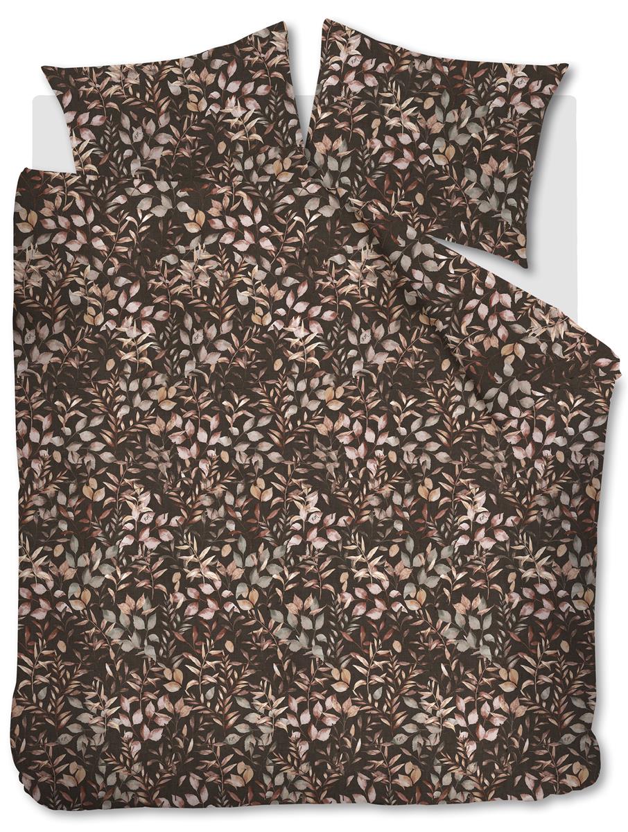 Riviera Maison dekbedovertrek Faded Fall - 200x200/220 cm - bruin