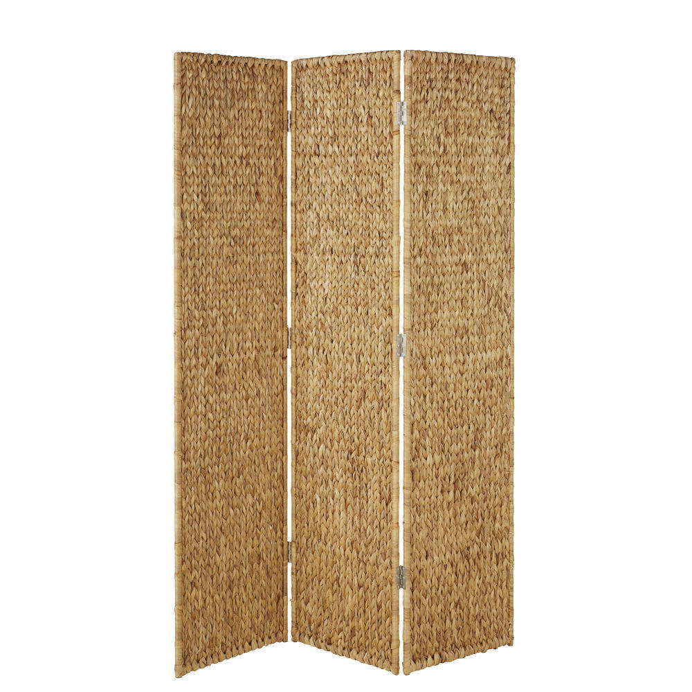 YACINTHIA - Paravent en jacinthe d'eau tressée marron