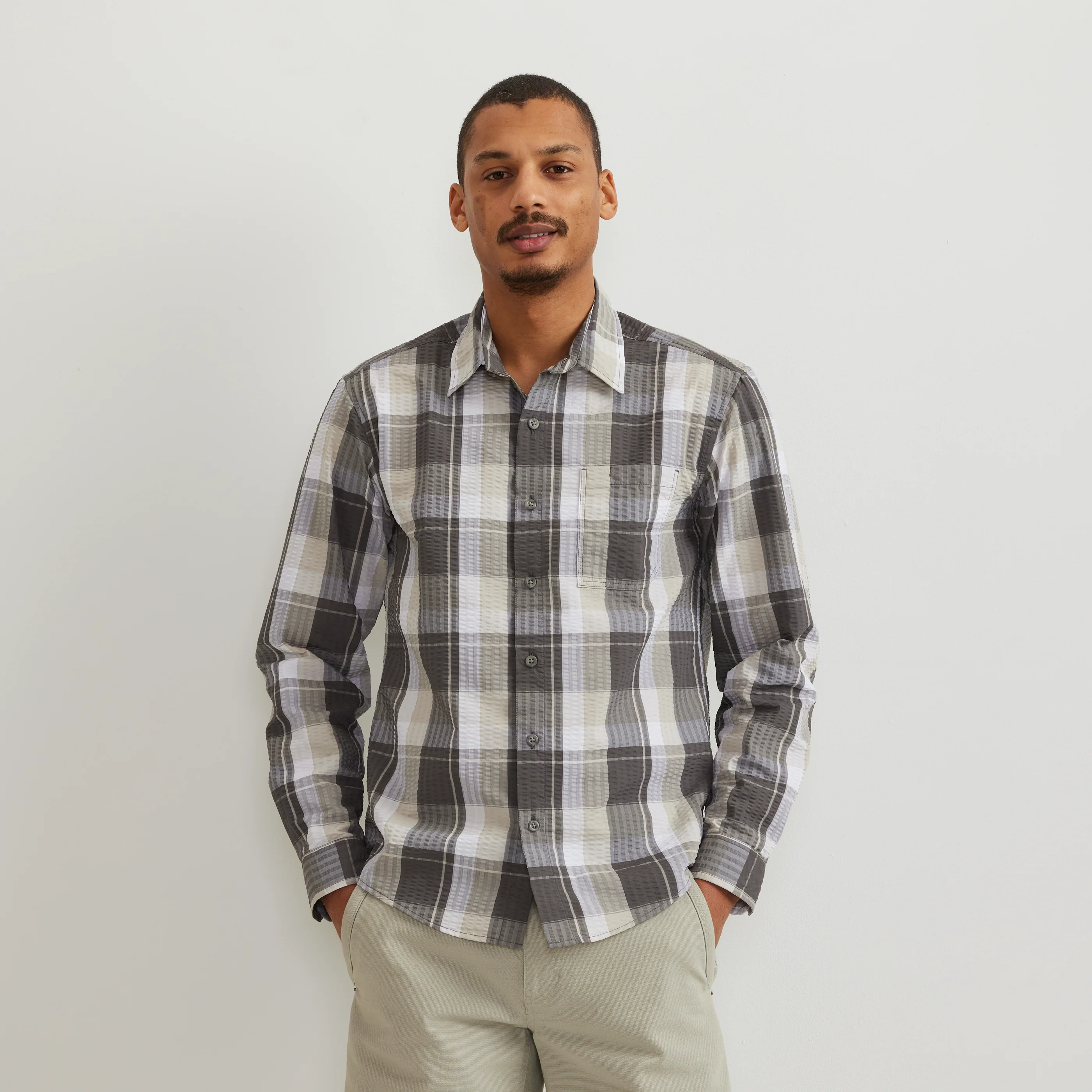 Men's Long-Sleeve Pack It 3.0 Seersucker Shirt