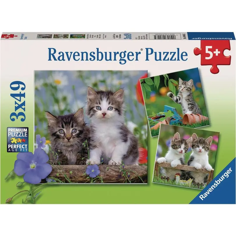 Puzzle 3er-Set Süsse Samtpfötchen