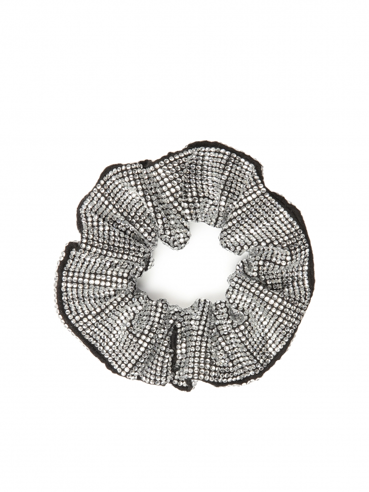 Shiny scrunchie hair elastic band