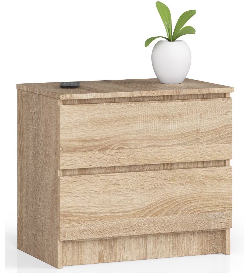 Szafka nocna AKORD K60 Dąb Sonoma 60 cm mat 60x40x55 cm