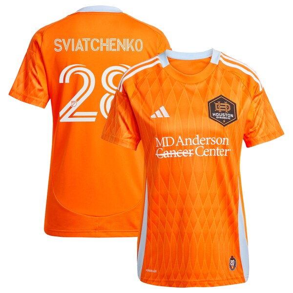 Erik Sviatchenko Houston Dynamo FC adidas Women's 2025 Season 20 Replica Player Jersey - Orange