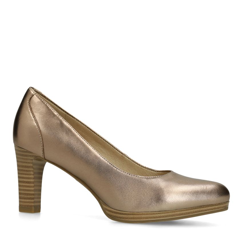 No Stress Bronzen leren pumps