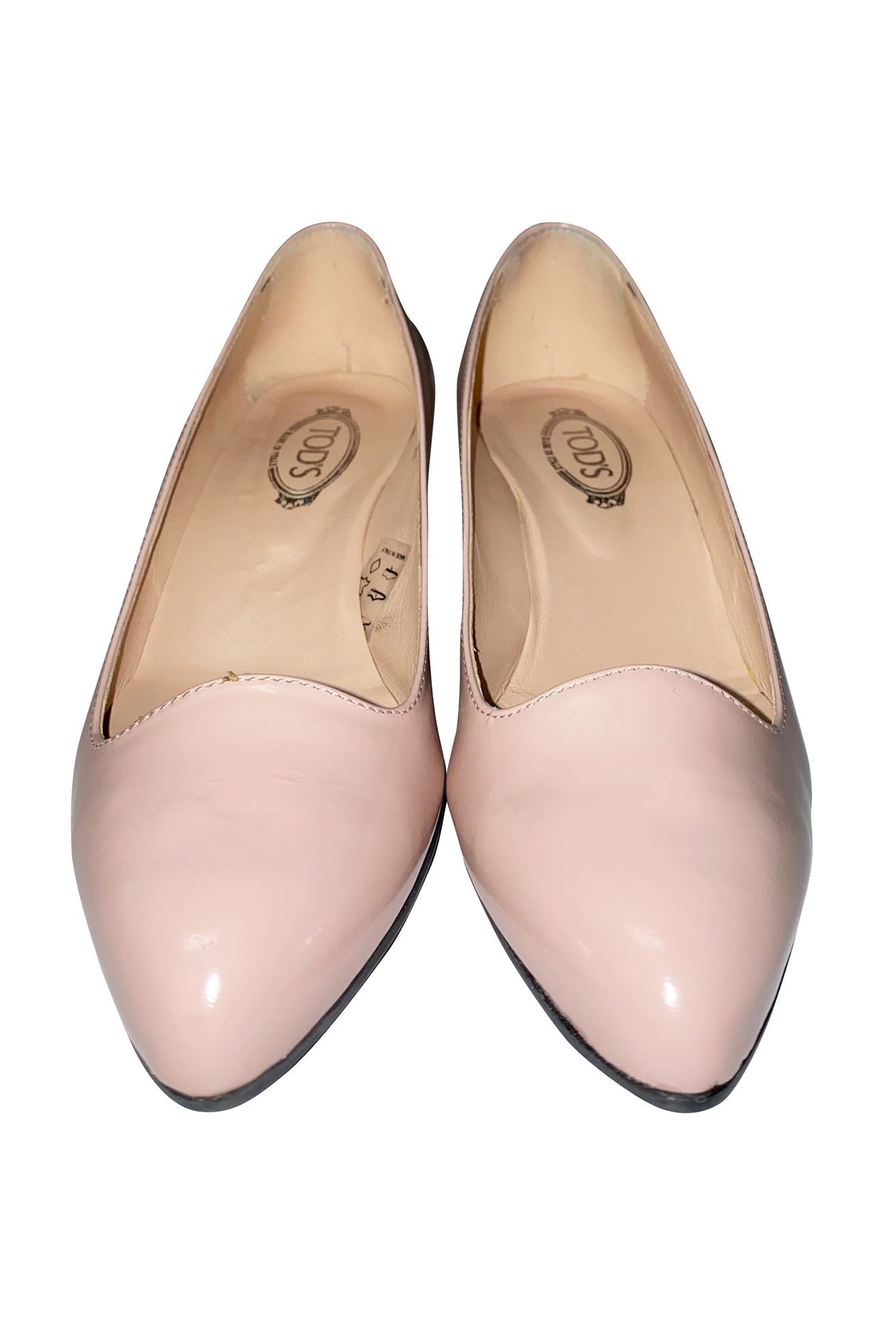 Tod's Preloved Pointed Wedge in Pink Leather
