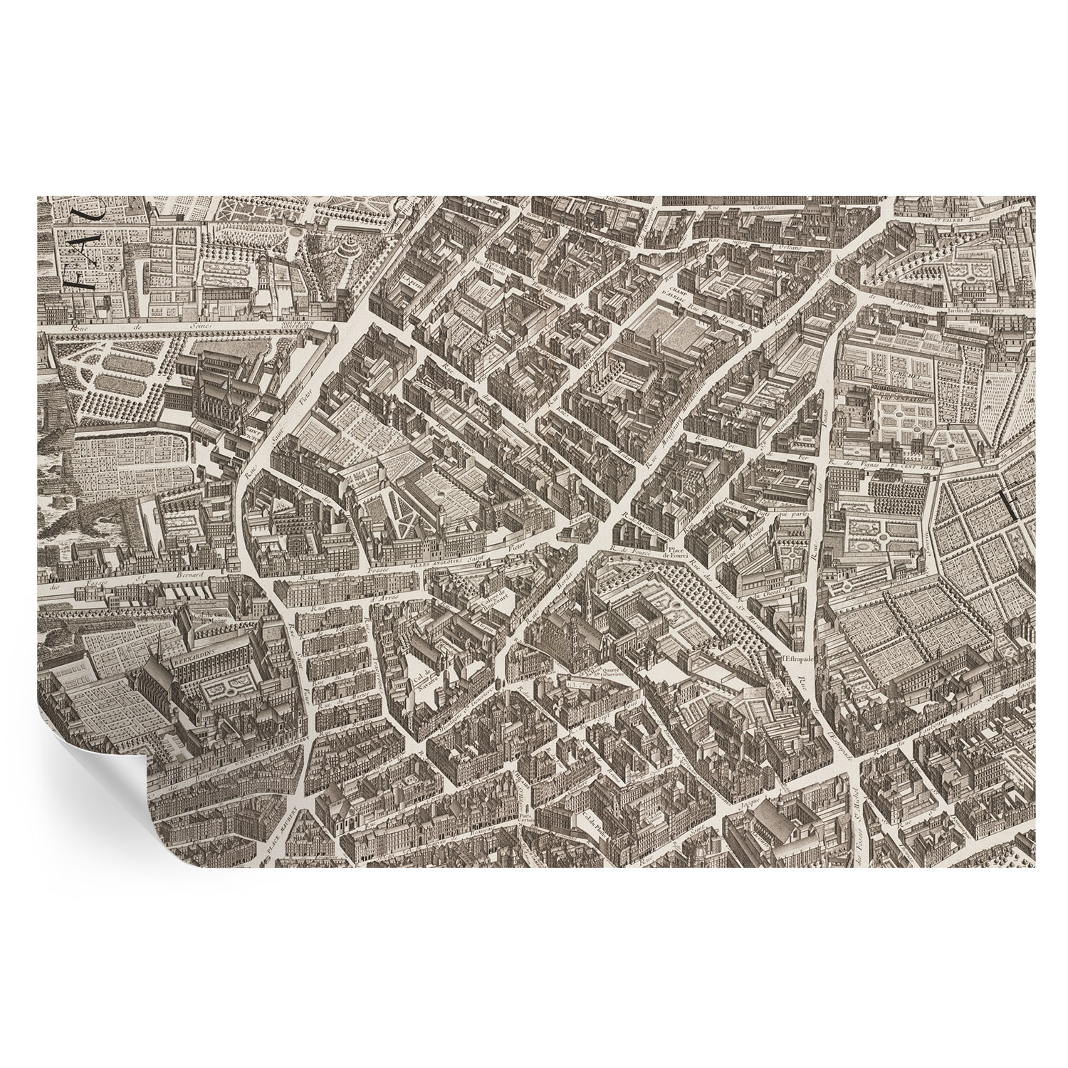 Samoprzylepna tapeta Miejski labirynt 104x70 Wallfluent