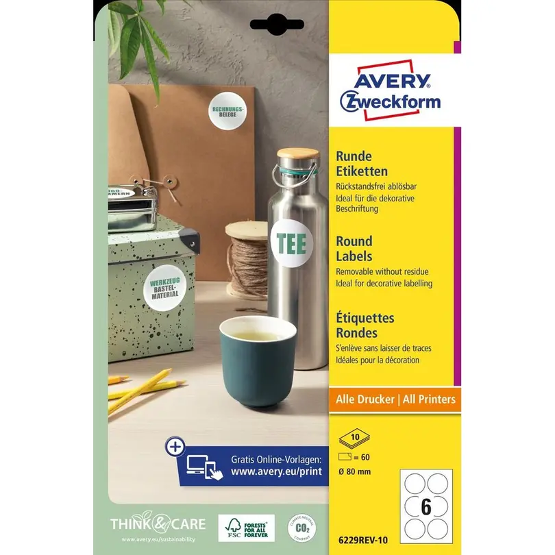 Etiketten 10er-Set Avery Zweckform