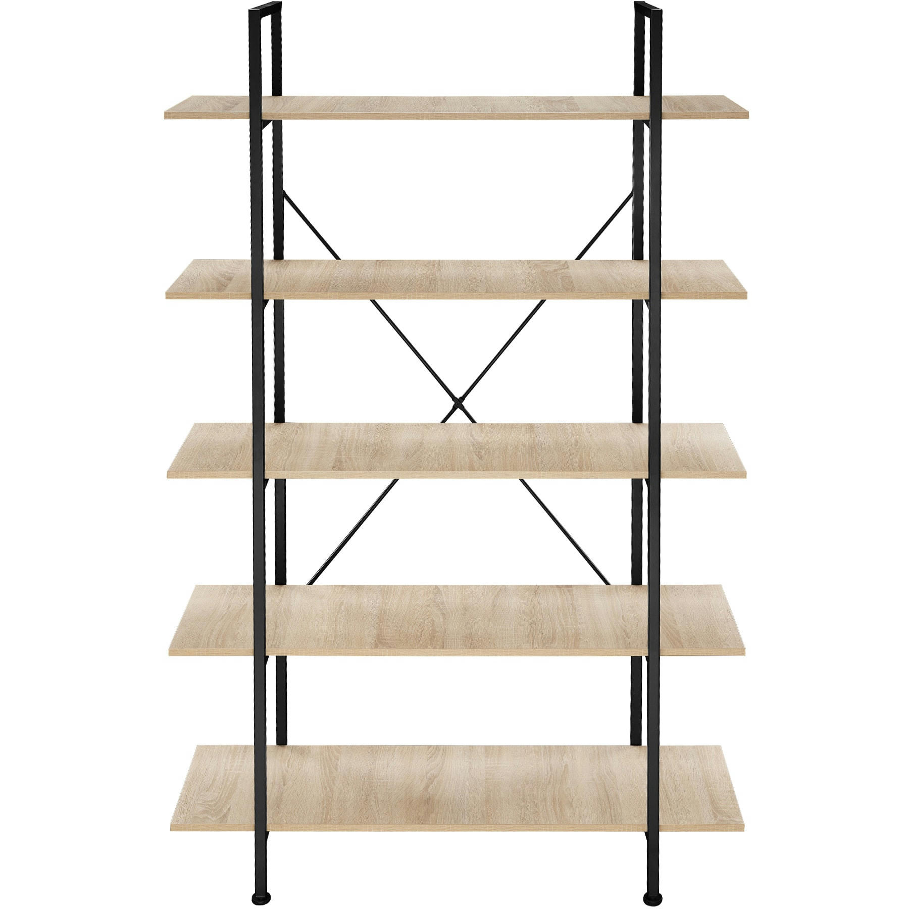 - Étagère Style industriel Bois clair industriel, Chêne Sonoma