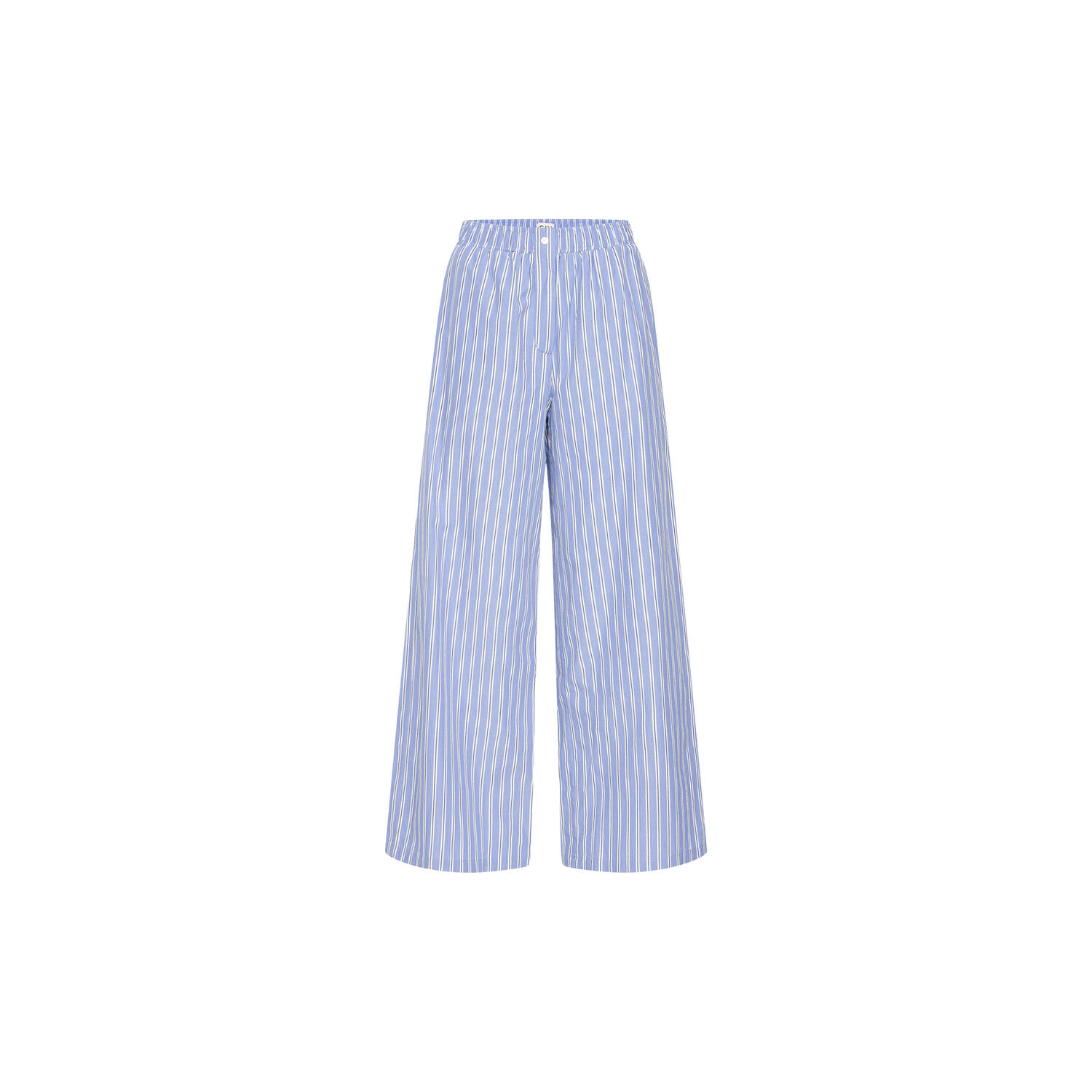 IHFELIA Trousers, blue and white stripes