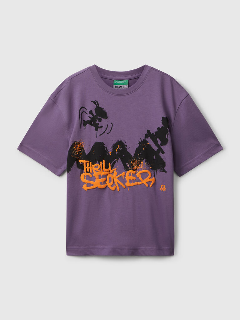 &copy;Peanuts graffiti print t-shirt