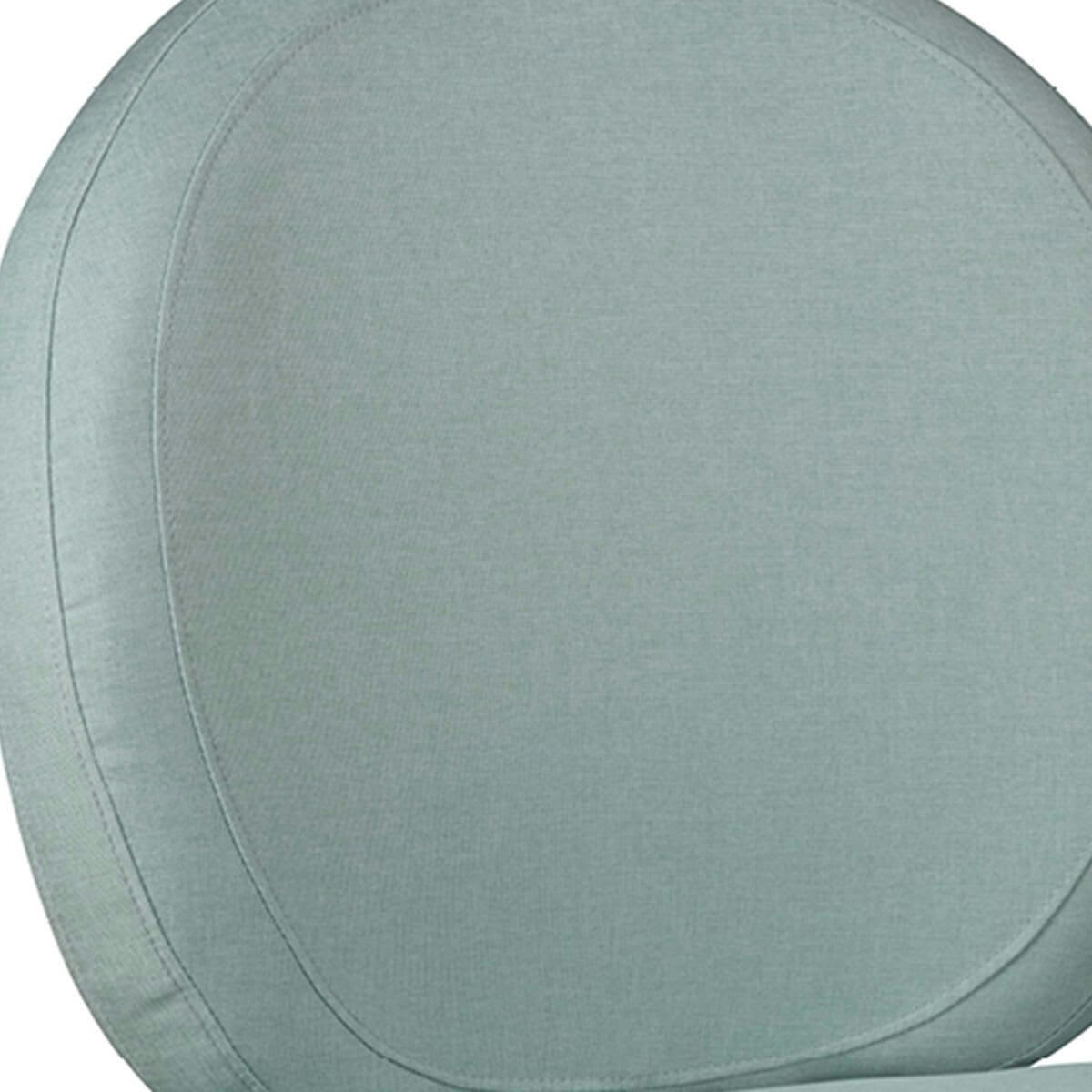 SKALAN - Fauteuil  crapaud tissu coloris vert d'eau