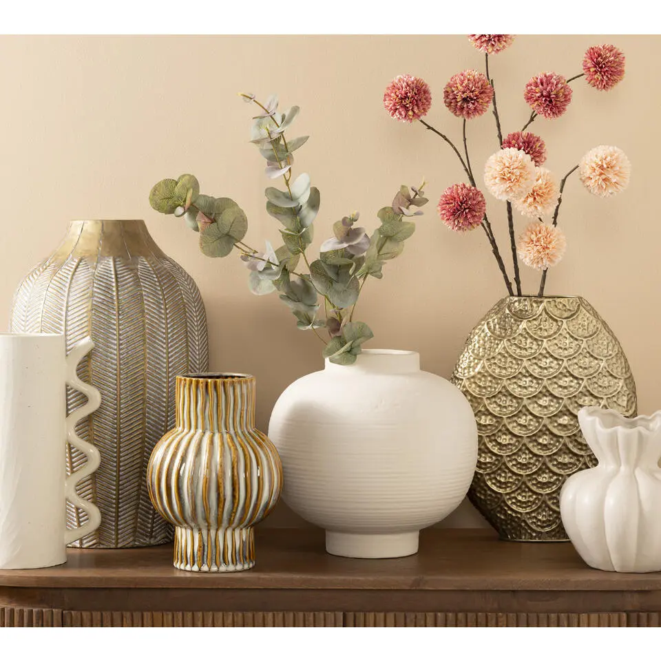 Kunstbloem Pompom oudroze - 97 cm