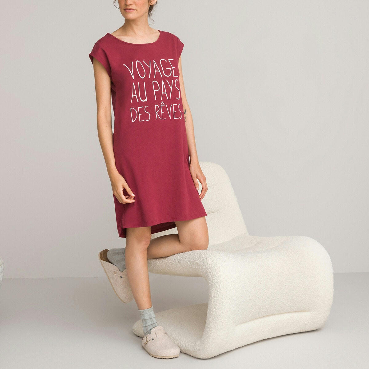 Lot de 2 chemises de nuit manches courtes