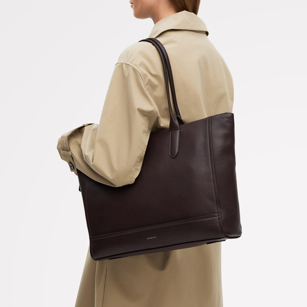 Oak Street - Medium Ziptop Tote Bag