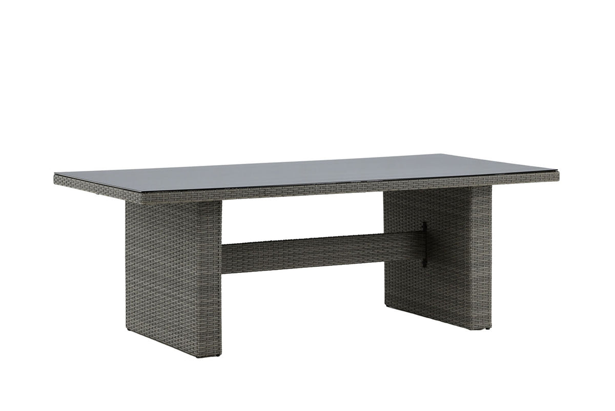 Rebellenclub Rechthoekige Tuintafel Brisko - 200 x 100cm - Grijs