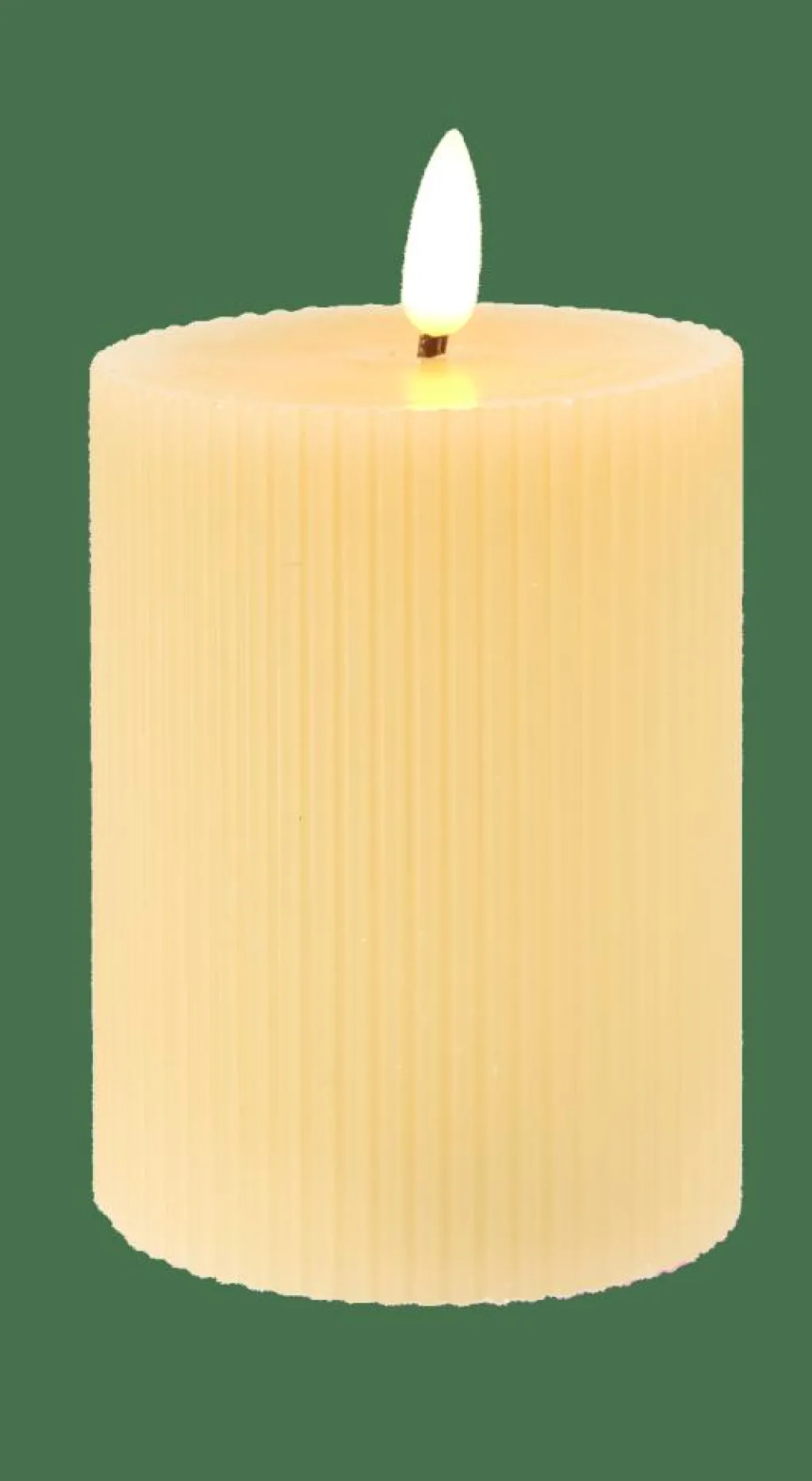 Bougies Led^CASA LED Bougie Avec LED Brun