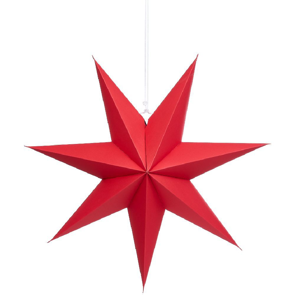 Suspension 3D étoile à suspendre pliable papier 50xH50cm