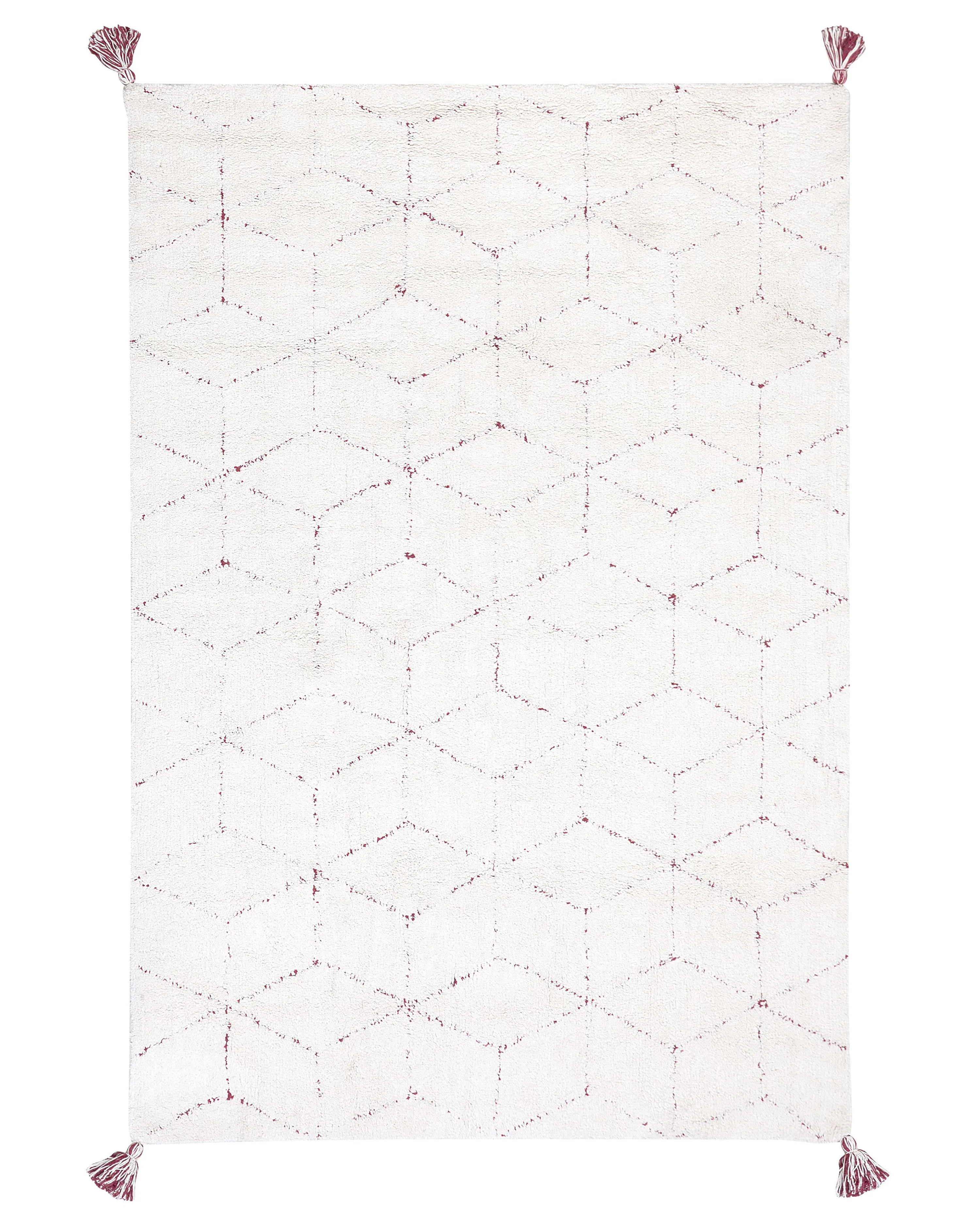 Rug SAKARYA White 140 x 200 cm Cotton