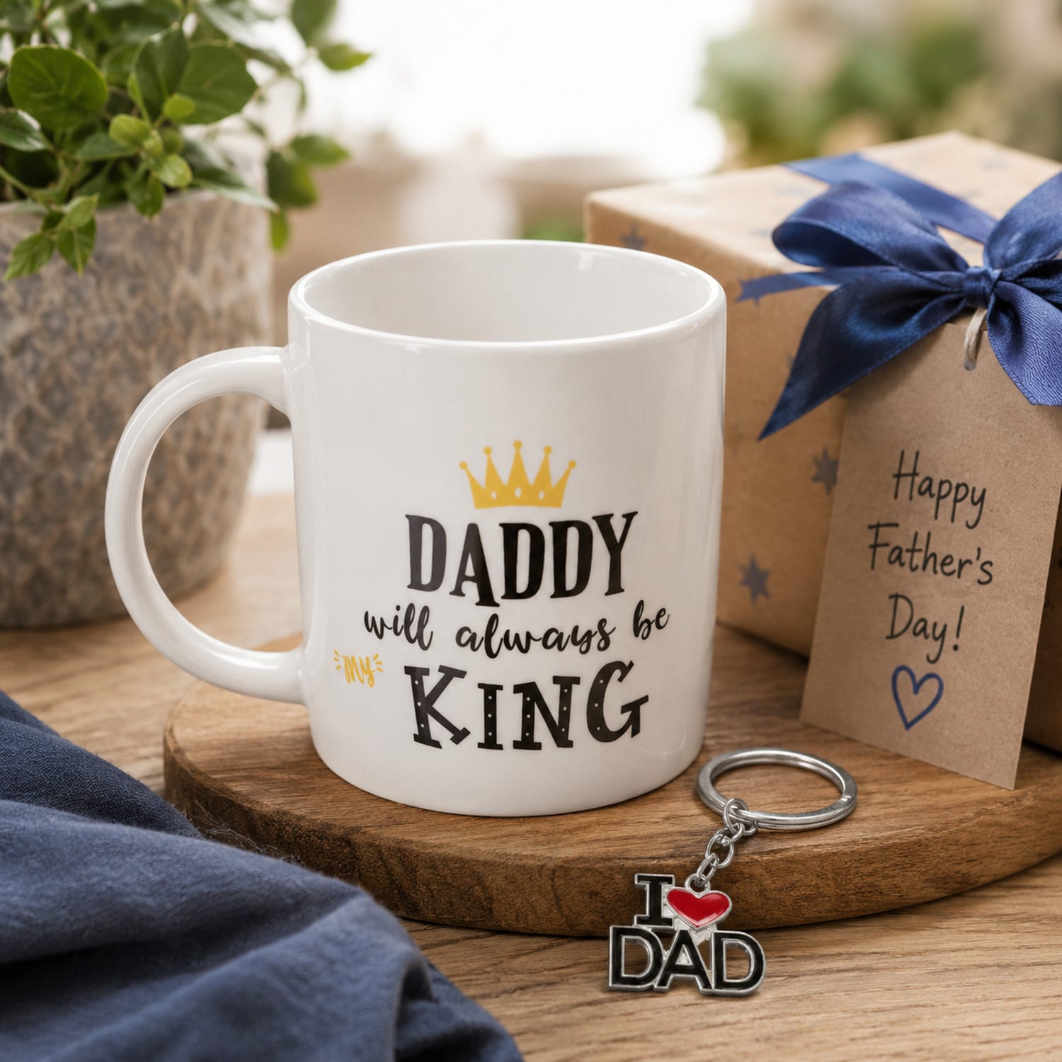 Set regalo papà tazza 380 ml e portachiavi