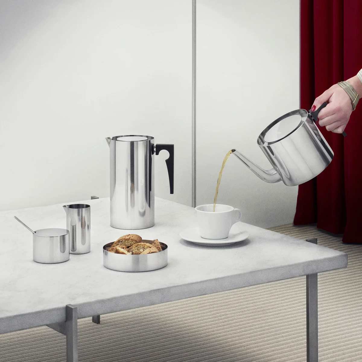 Stelton - Cylinda-Line Sahnekännchen, edelstahl