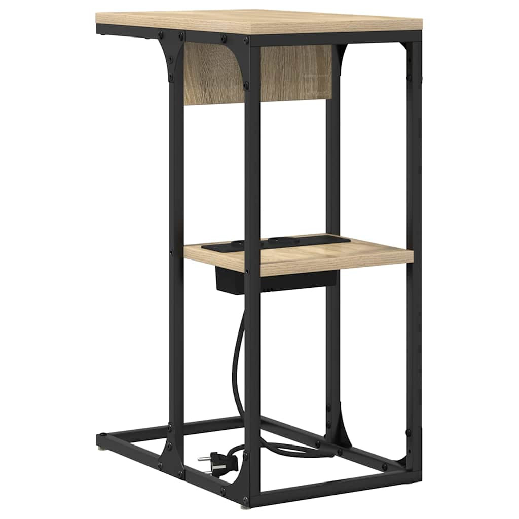 Szafka Nocna Brąz Komoda Stolik Półka Nocna Do Sypialni 41.5 x 26 x 60.5 cm