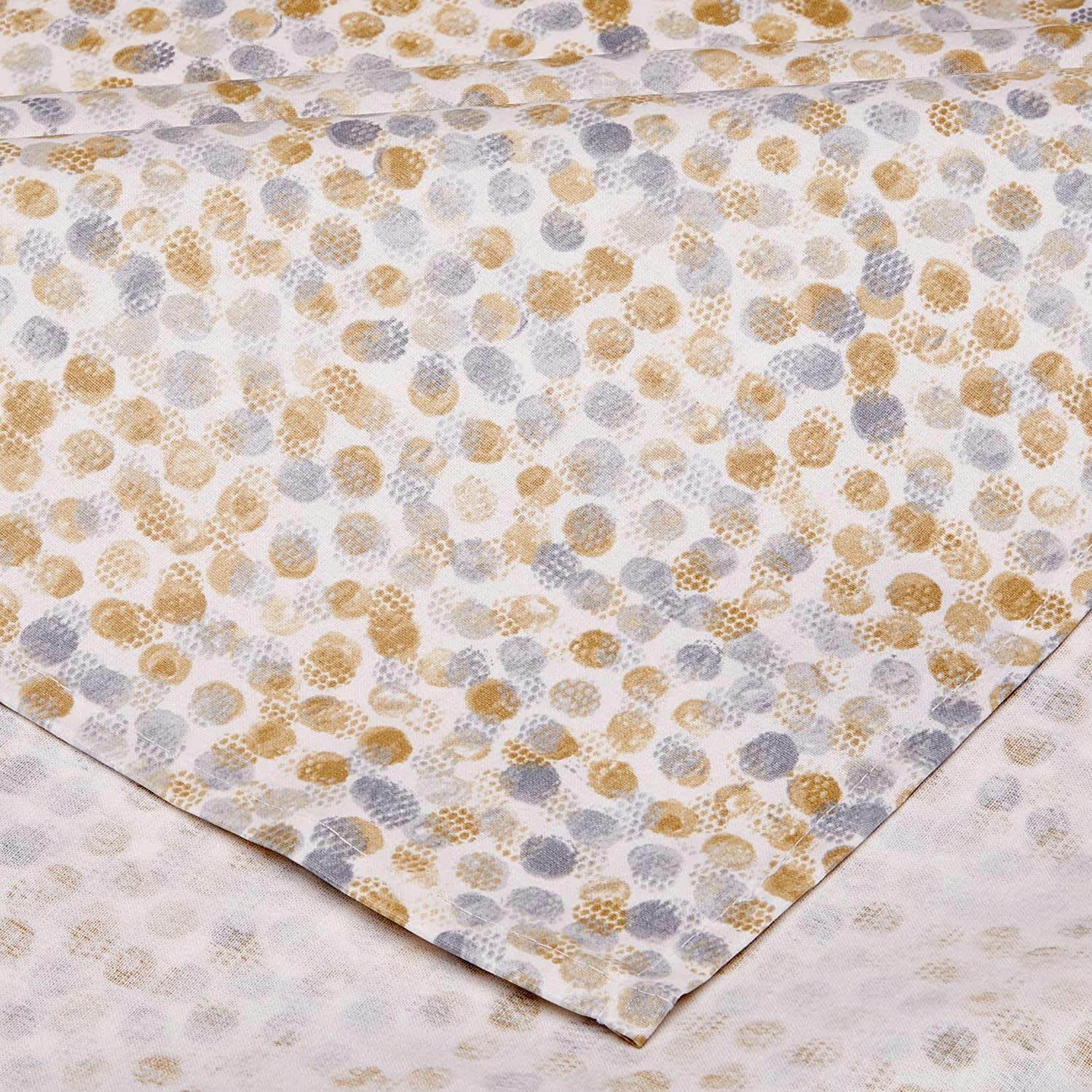 PERLE - Nappe en coton enduit acrylique gris 160x200 cm