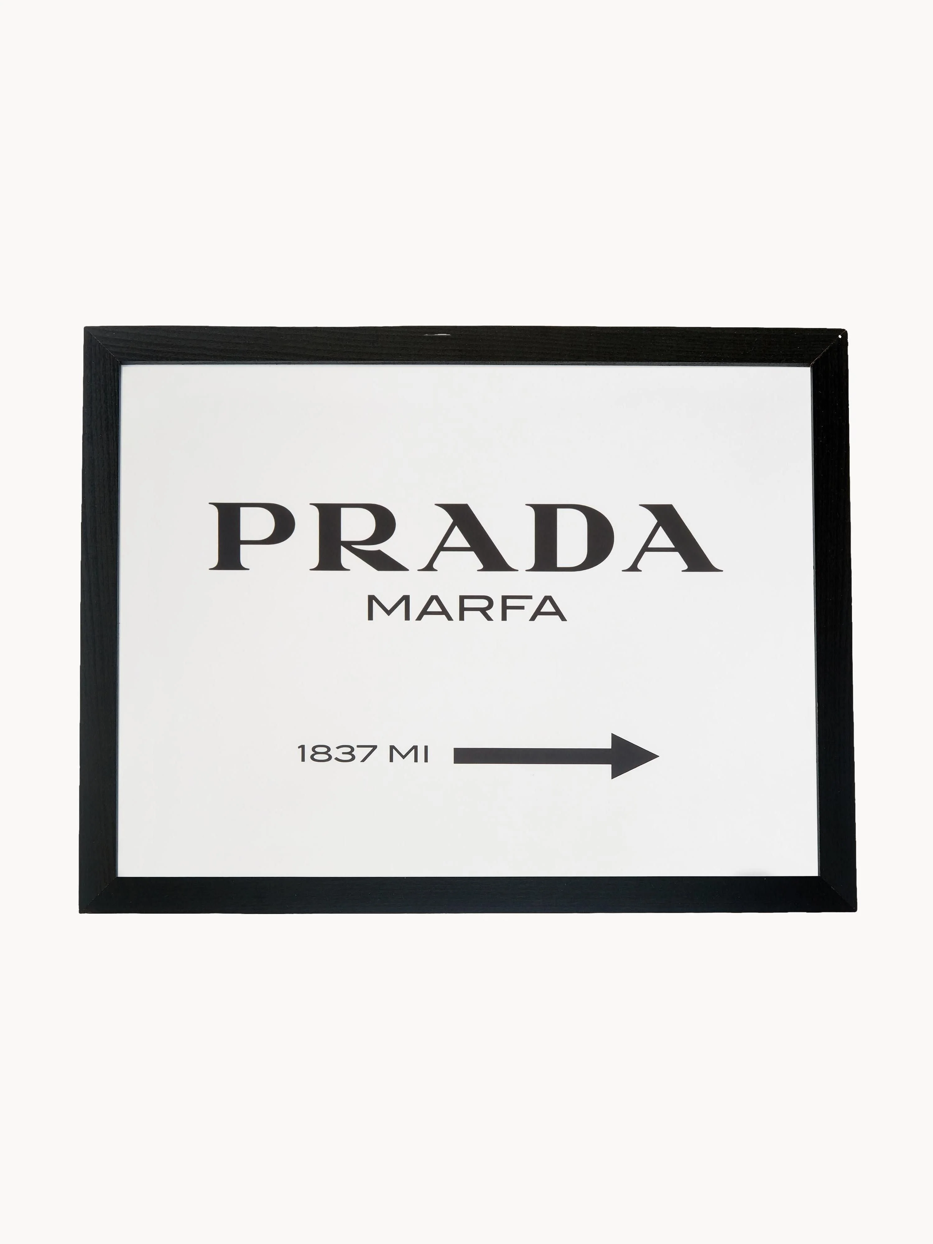 Gerahmter Digitaldruck Prada Marfa