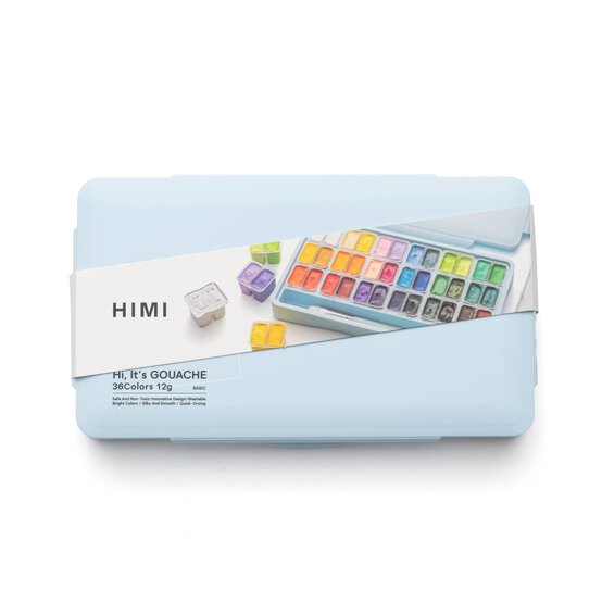 HIMI Blue Twin Cups Gouache Set 12ml 36 Pack