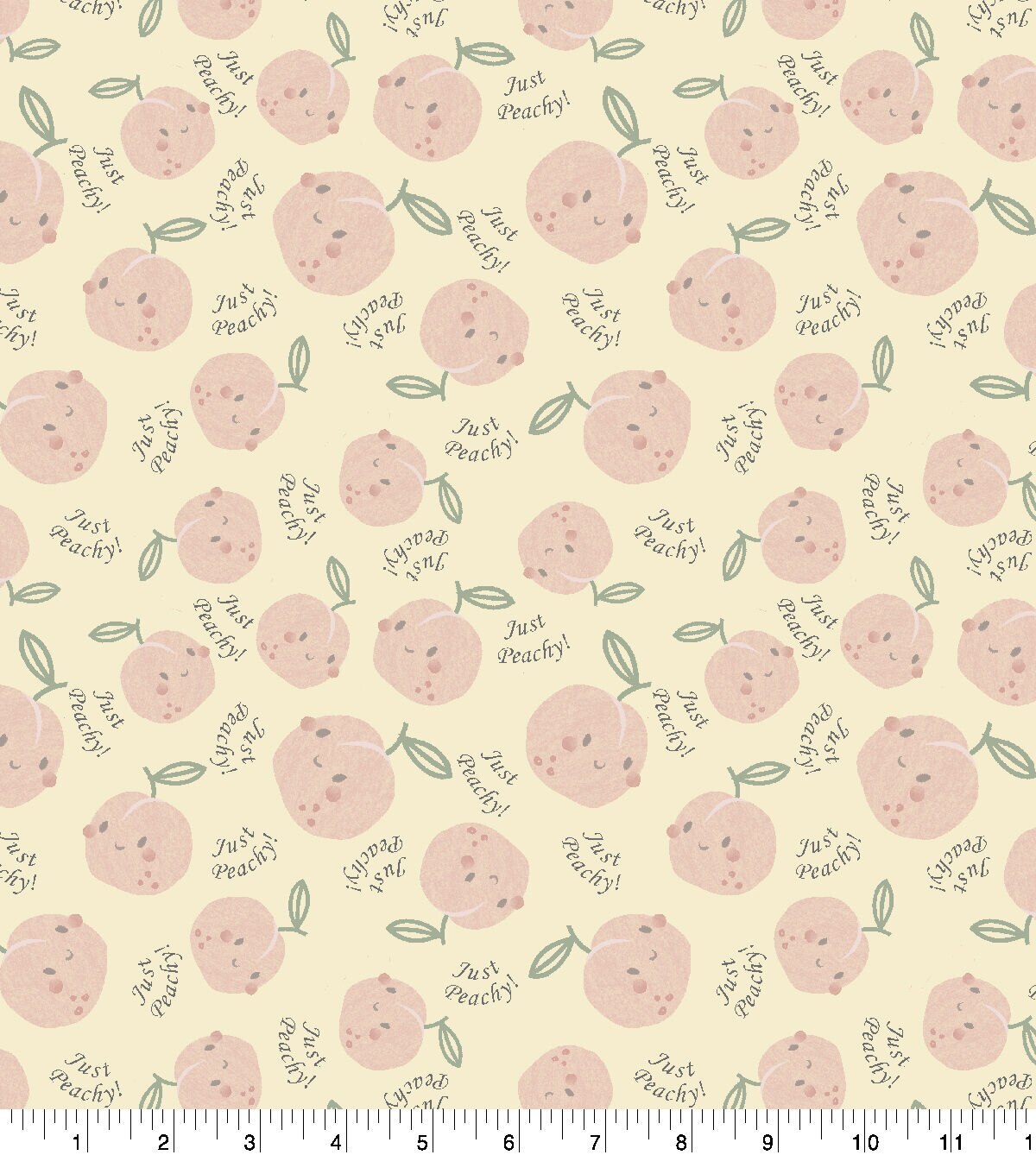 Just Peachy Super Snuggle Flannel Fabric