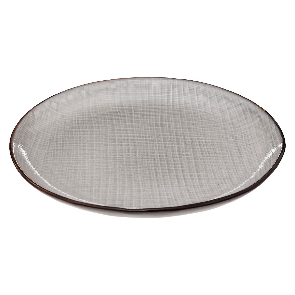 Prato raso SARAH cinza 27cm