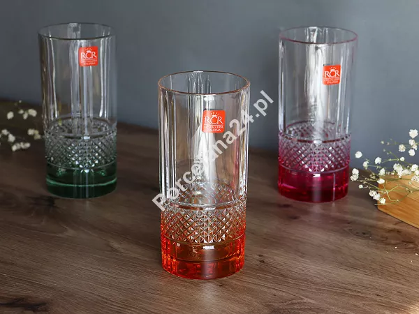 Kpl. szklanek do whisky 370ml (6 szt.) RCR - BRILLANTE KOLOR 276260