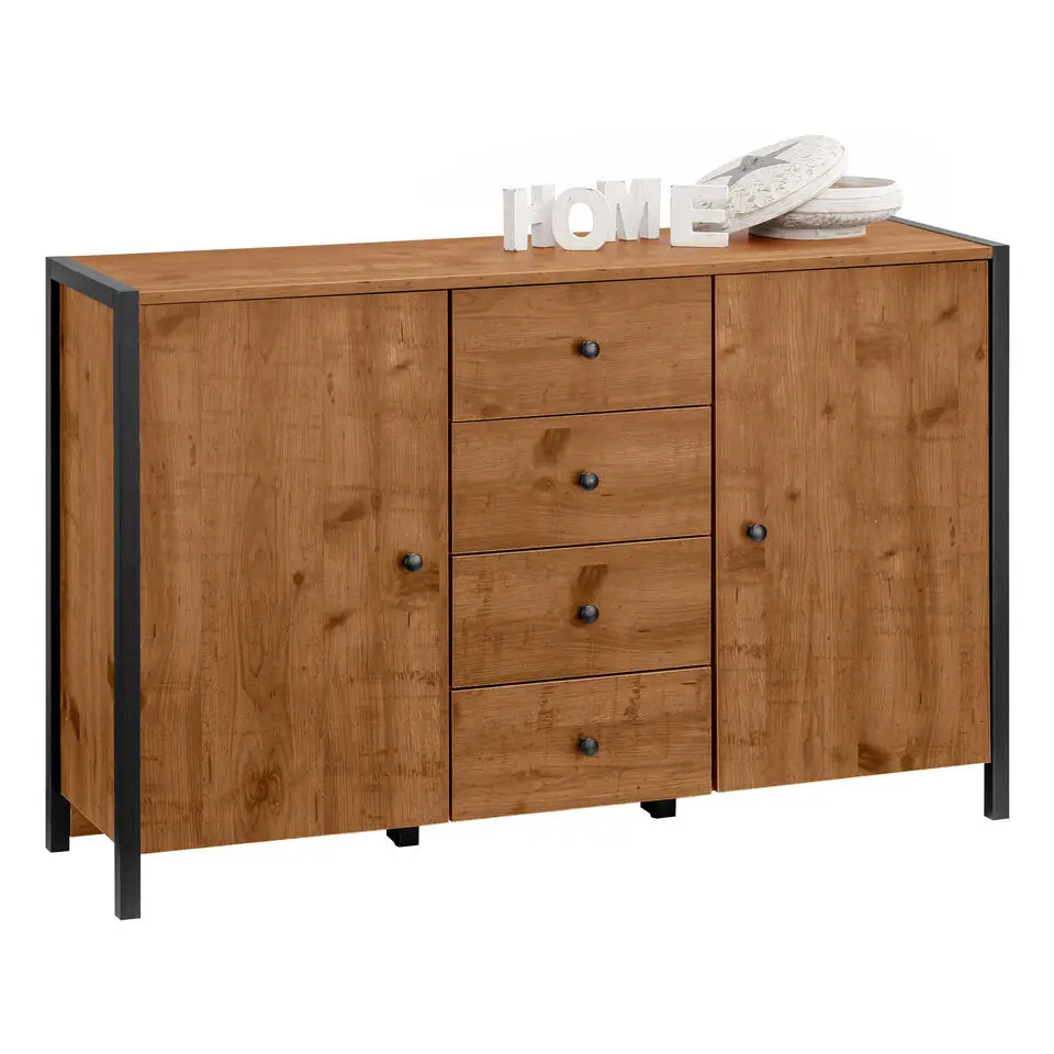 Chris - Dressoir met 2 deuren en 4 laden in eikenlook