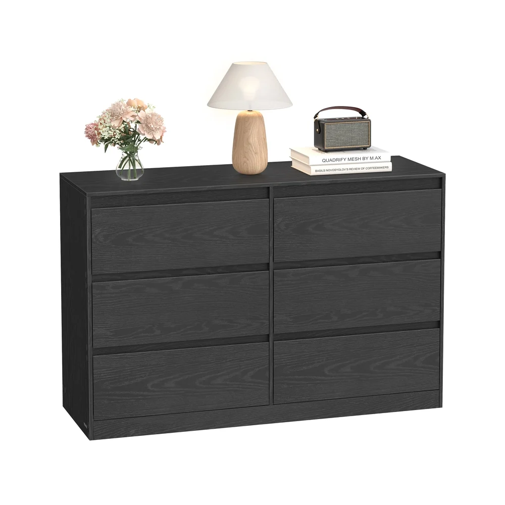 Kailyn Collection - Commode à six tiroirs pour rangement organisé