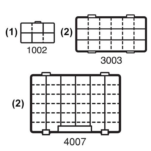 Flambeau T4 Multiloader Fishing Tackle Box With 5 Tackle Trays
