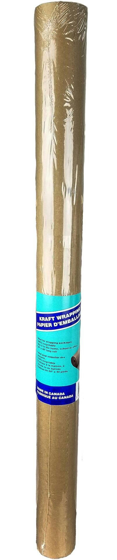 Kraft Paper For Gift & Parcel Wrapping, Arts & Crafts, Recyclable, Biodegradable, 24-in x 40-ft