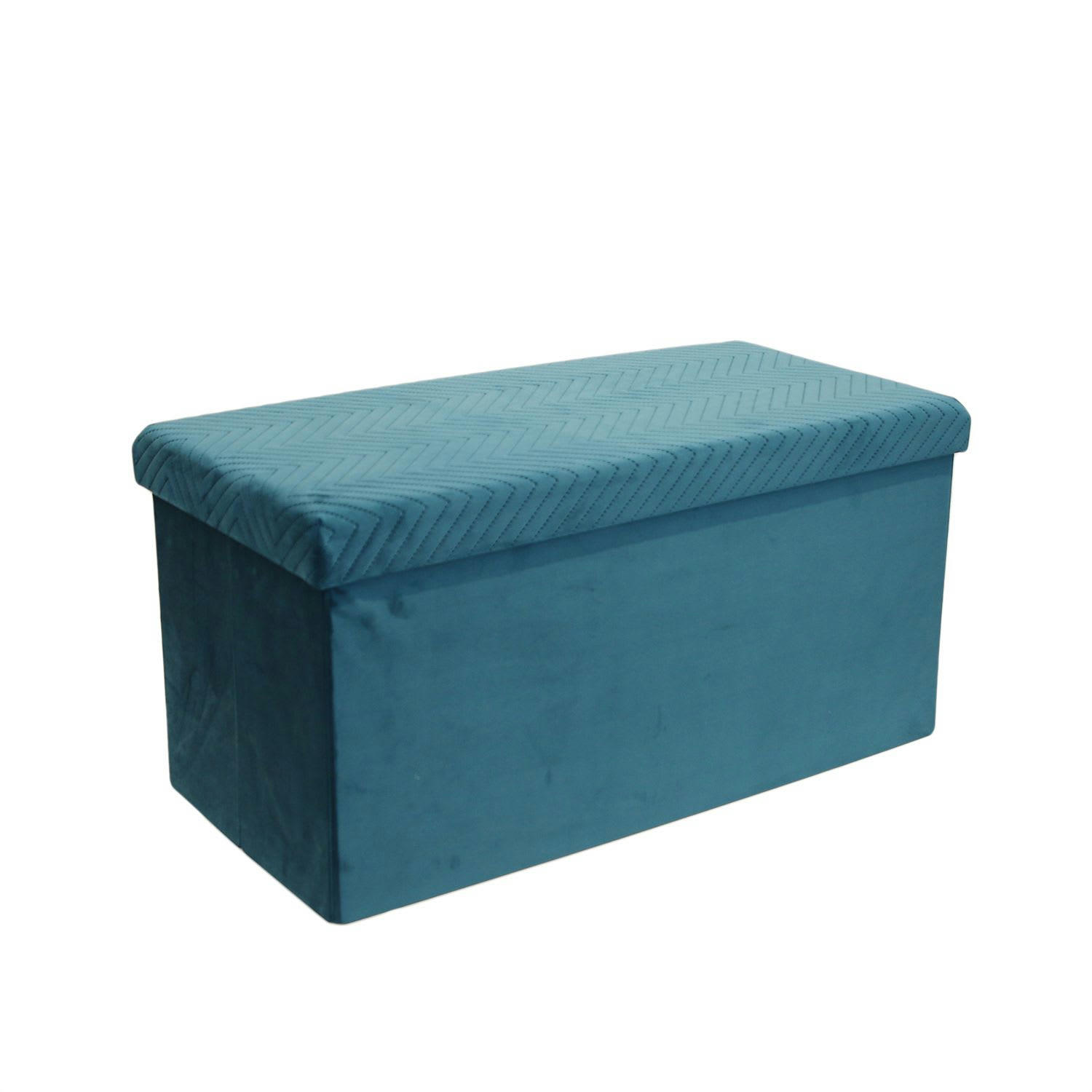 MELI - Banc coffre pliable bleu