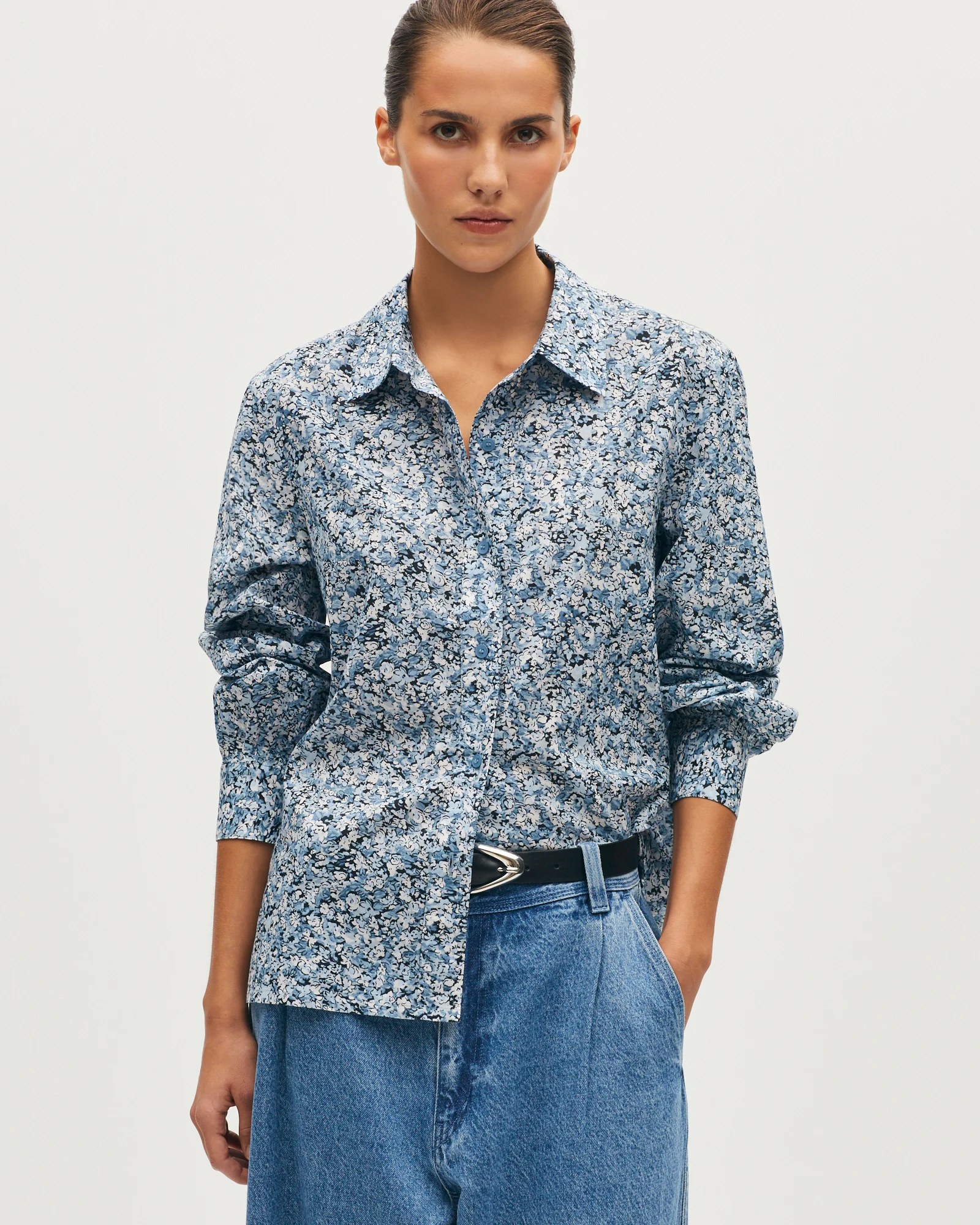 Chemise imprimée en coton